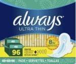 always ultra thin sanitary pads