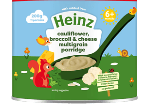 Heinz Cauliflower, Broccoli & Cheese Multigrain Porridge