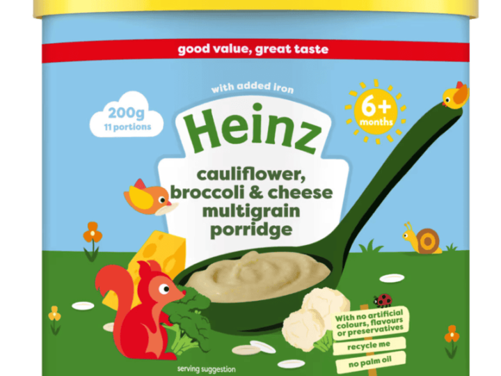 Heinz Cauliflower, Broccoli & Cheese Multigrain Porridge