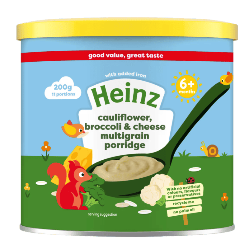 Heinz Cauliflower, Broccoli & Cheese Multigrain Porridge