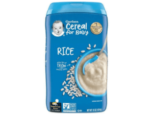 Gerber Cereal for Baby Supported Sitter Rice