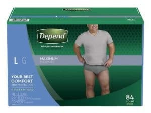 depend fit flex incontinence underwear for men - Large