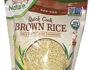 Simply Nature Organic Non GMO Quick Cook Brown Rice