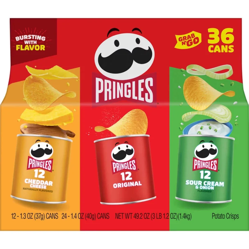 Pringles Grab & Go Potato Chips Variety Pack