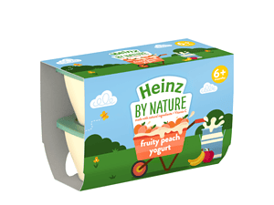 Heinz by nature Fruity Peach Yogurt