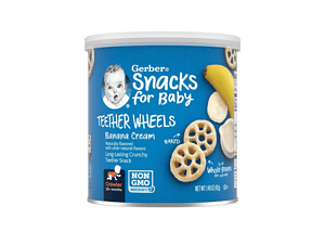 Gerber Teether Wheels Banana Cream