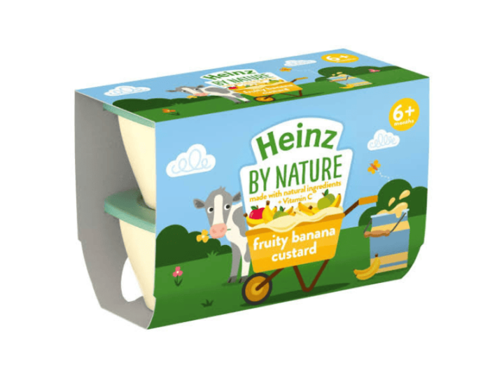 heinz by nature fruity banana custard