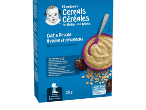 gerber oat and prune cereal