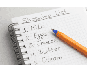 grocery list