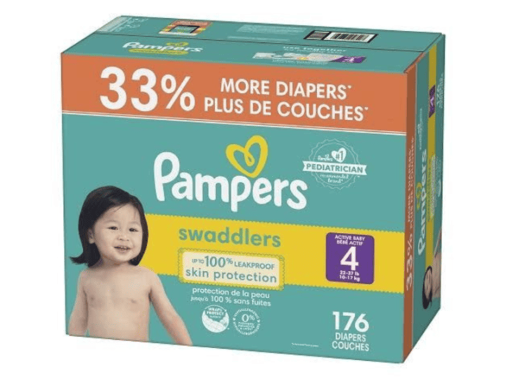 Pampers swaddlers size 4