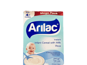 An image of Arilac Infant Cereal with Milk rice