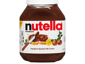 nutella hazelnut spread with cocoa