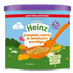 heinz pumpkin carrot and sweetcorn porridge image