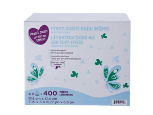 parents choice fresh scent baby wipes