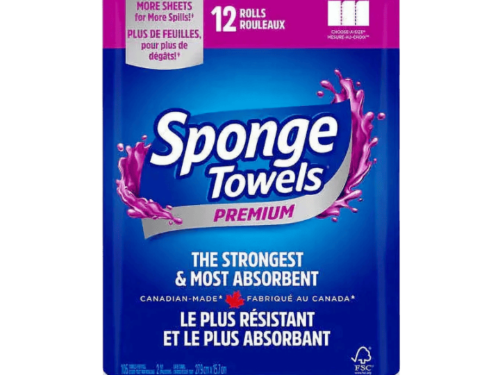 sponge paper towels