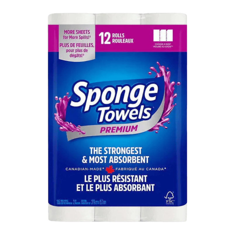 sponge paper towels