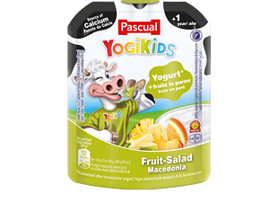 Pascual Yogikids Yoghurt + Fruits in Puree Fruit Salad