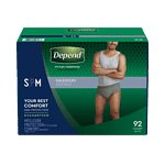 Image of depend fit flex incontinence underwear for men