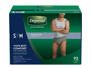 Image of depend fit flex incontinence underwear for men