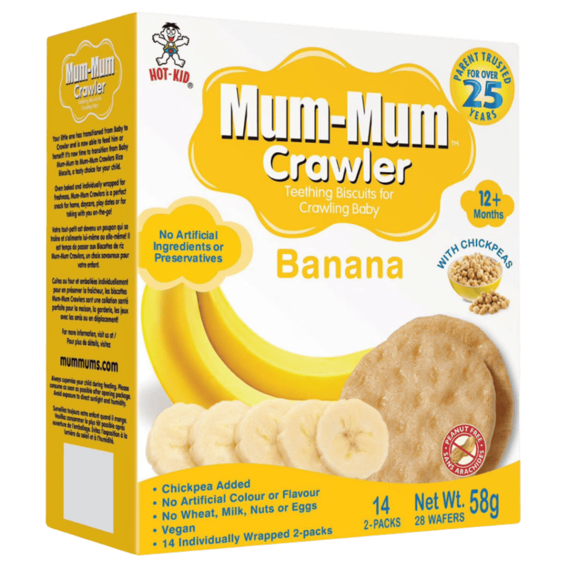 Mum-Mum Crawler Banana Teething Biscuits